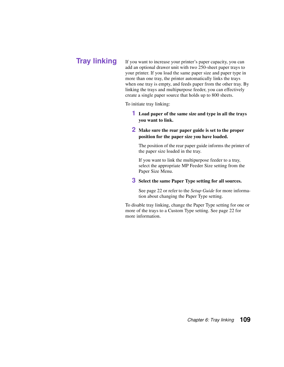 Lexmark Optra C710 manual Select the same Paper Type setting for all sources 