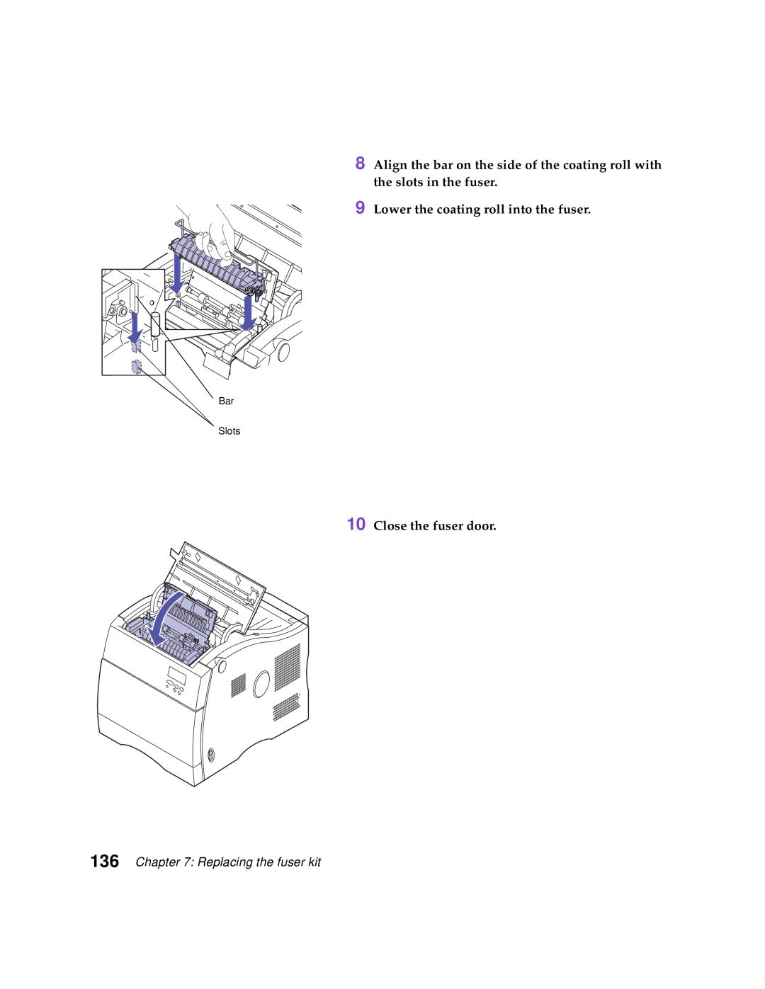 Lexmark Optra C710 manual Bar Slots 