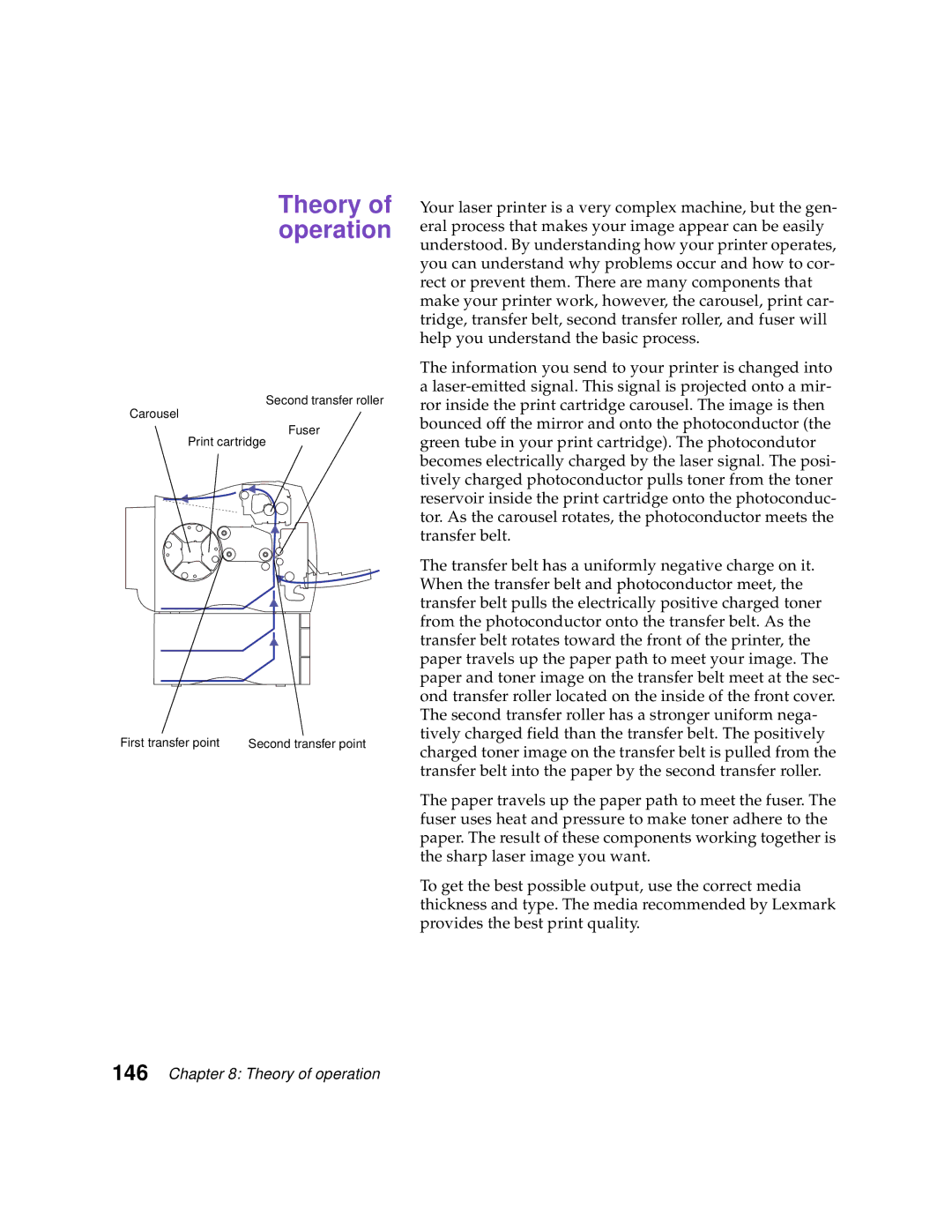 Lexmark Optra C710 manual Theory of operation 