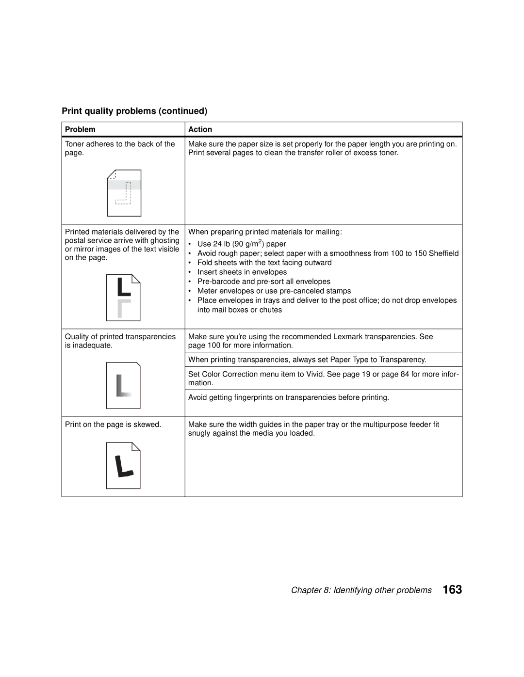 Lexmark Optra C710 Toner adheres to the back, Fold sheets with the text facing outward, Insert sheets in envelopes, Mation 