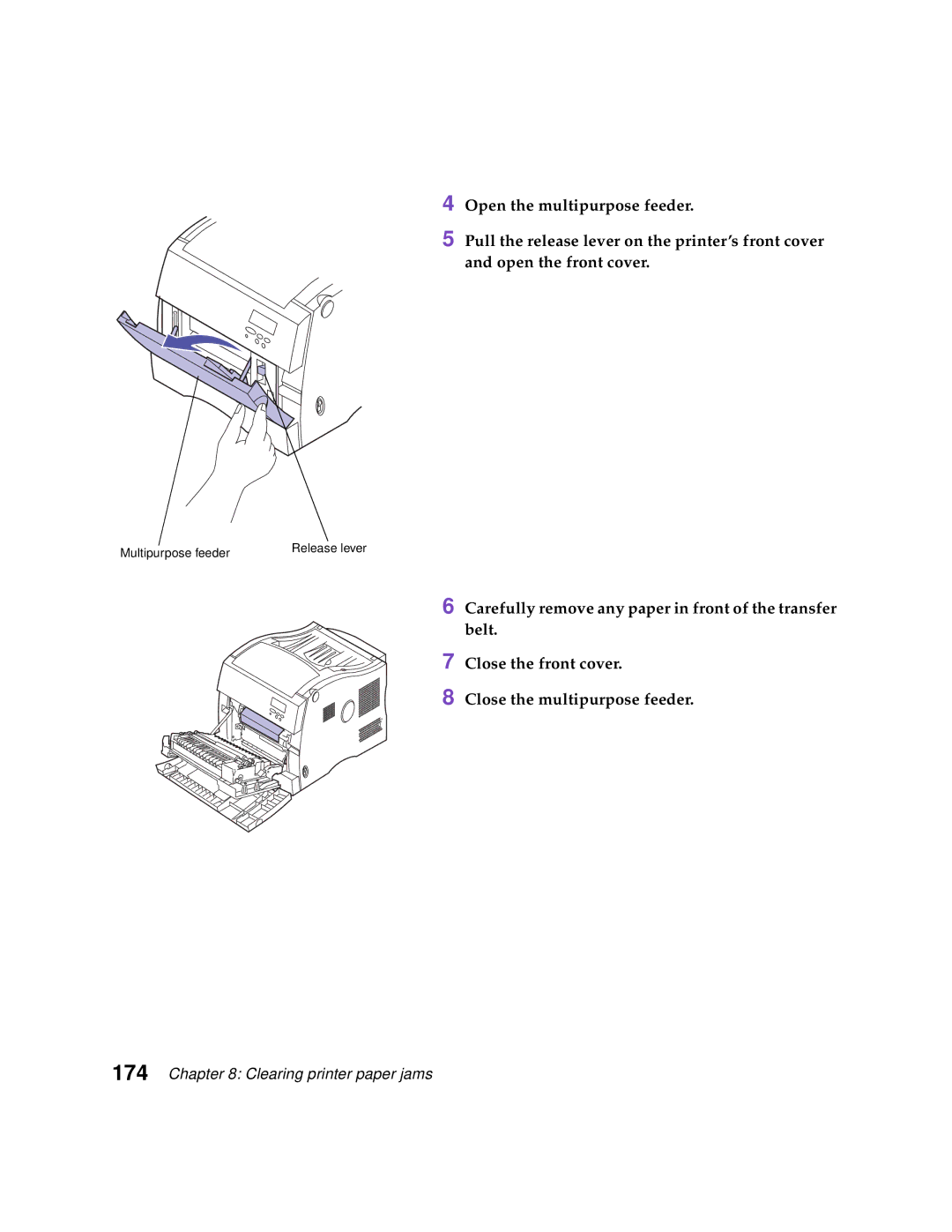 Lexmark Optra C710 manual Multipurpose feeder 