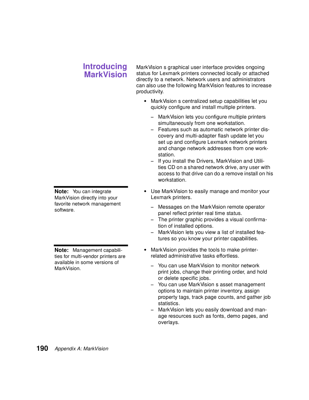 Lexmark Optra C710 manual Introducing MarkVision 