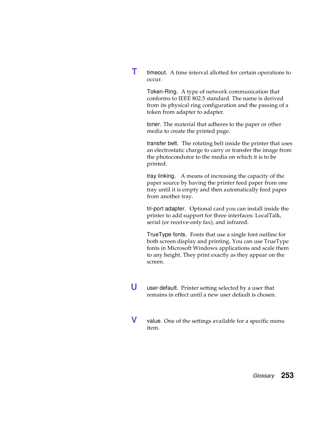 Lexmark Optra C710 manual Glossary 