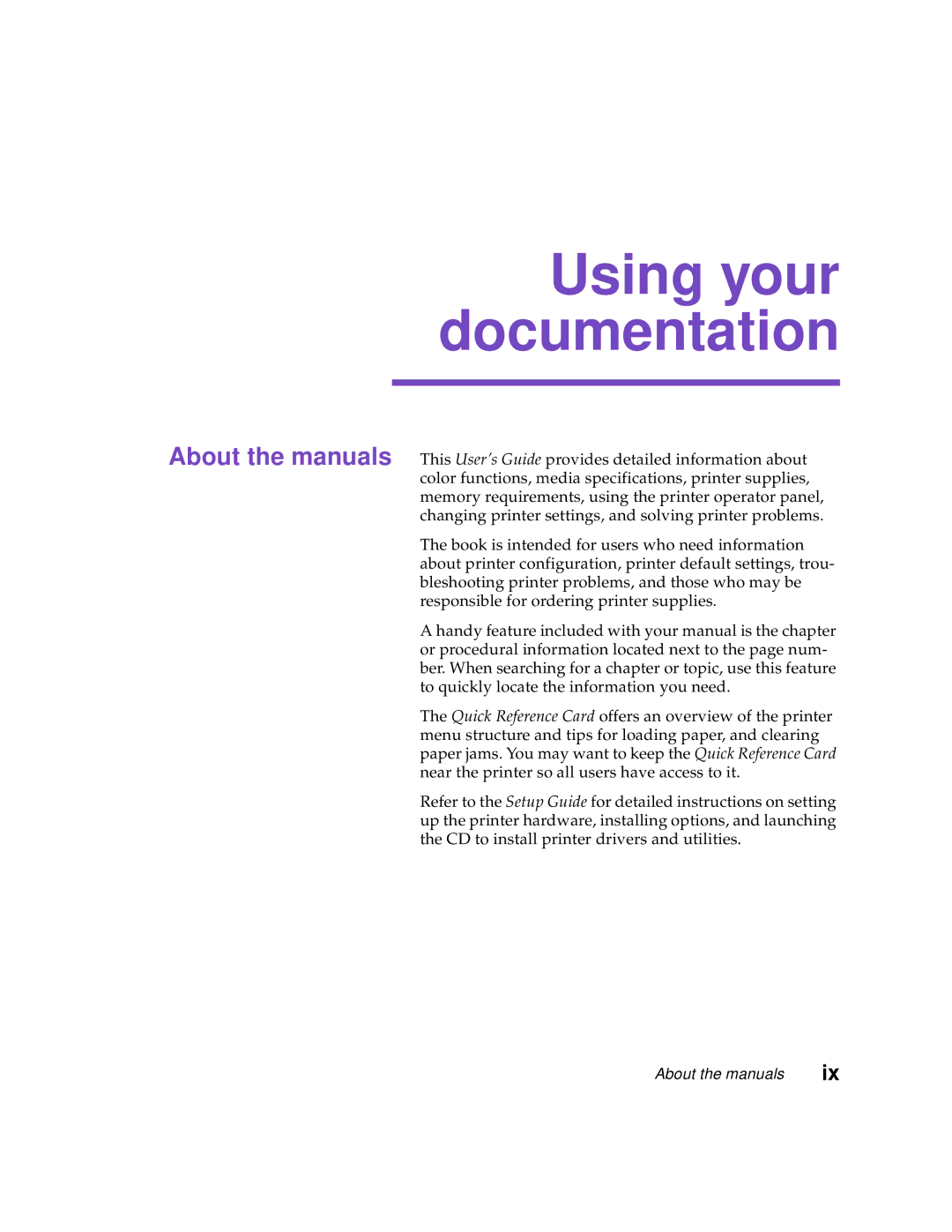 Lexmark Optra C710 manual Using your documentation 