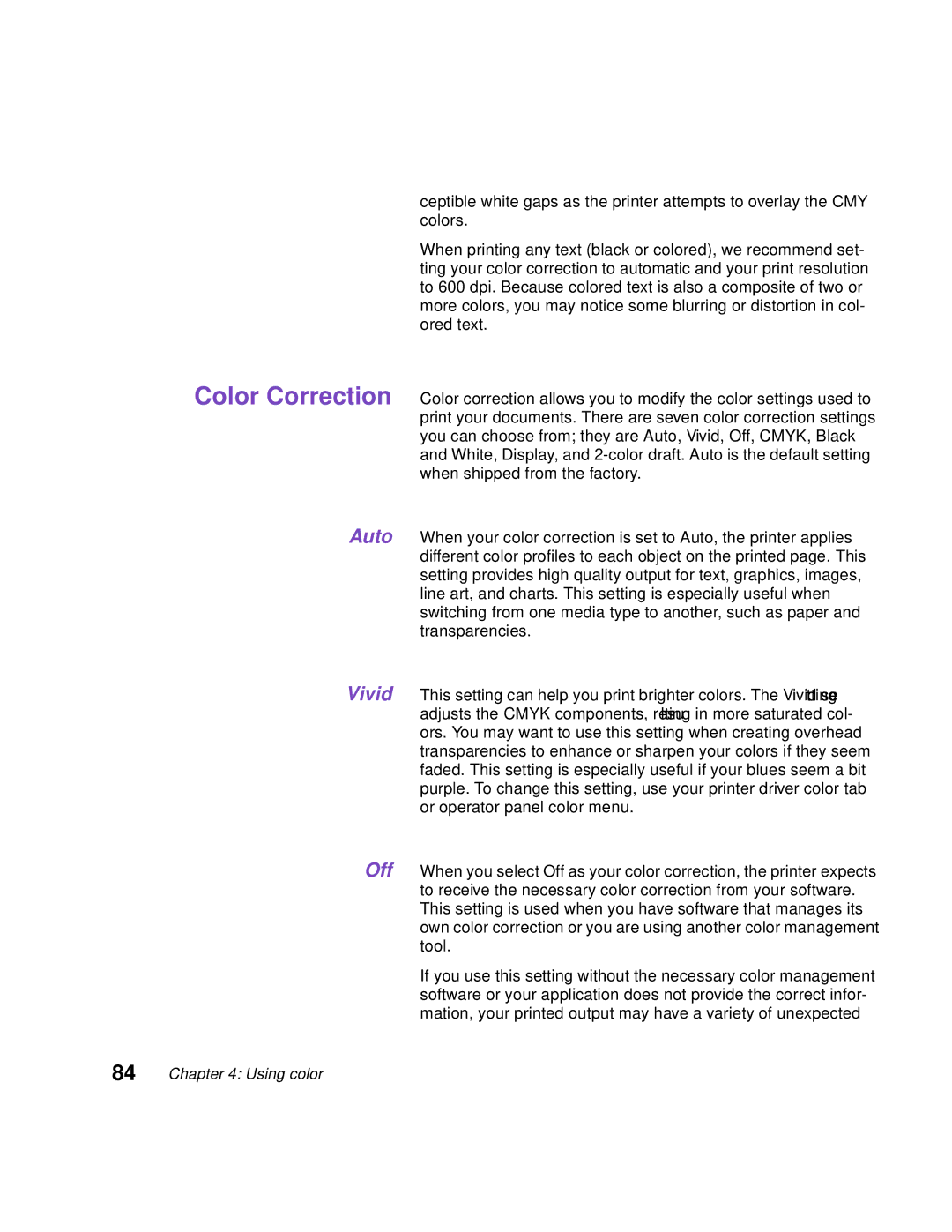 Lexmark Optra C710 manual Using color 