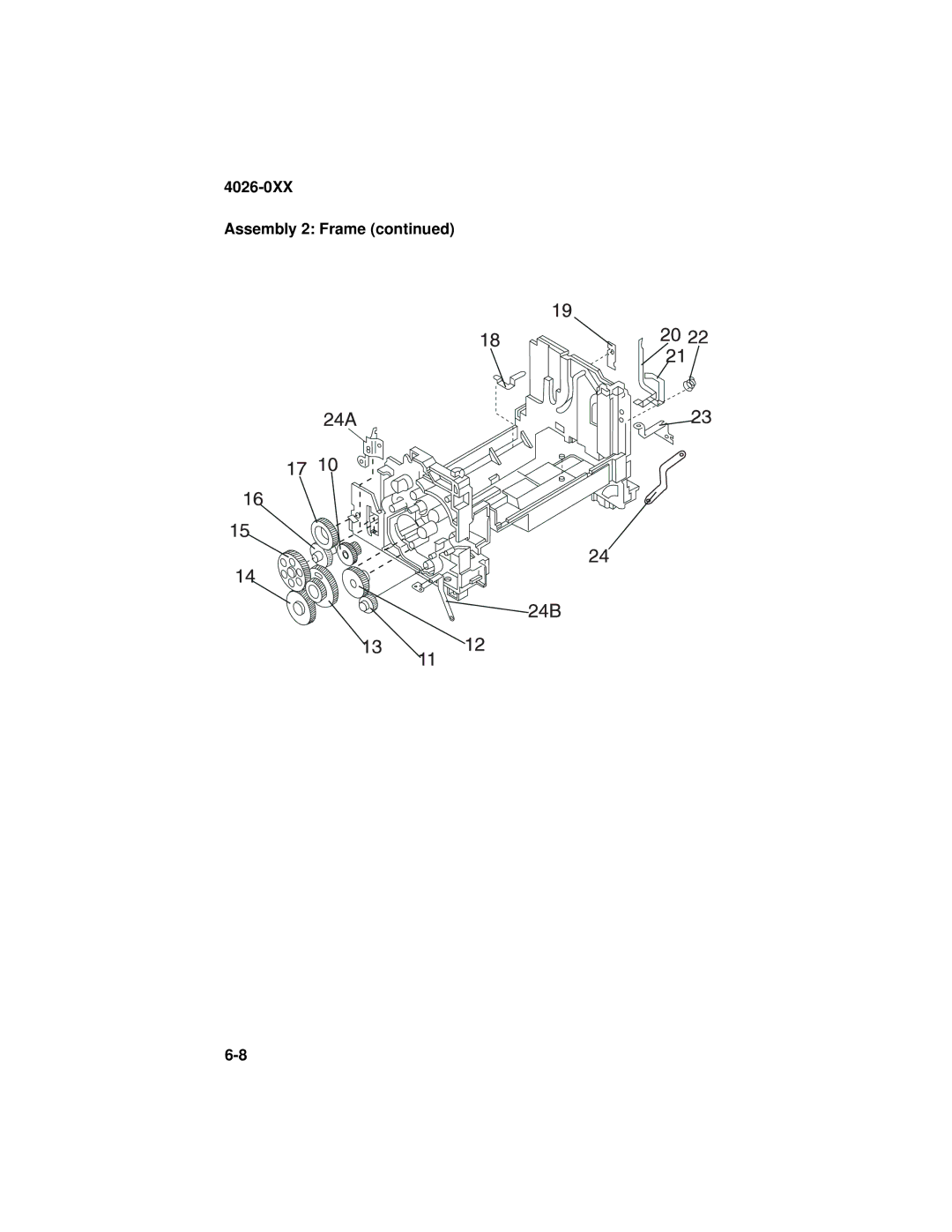 Lexmark OptraTM manual 4026-0XX Assembly 2 Frame 