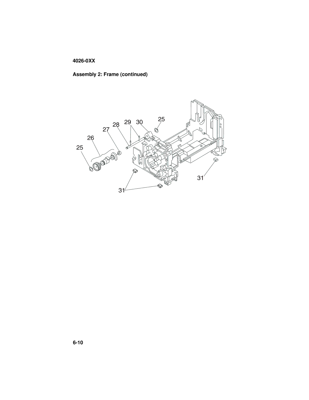 Lexmark OptraTM manual 4026-0XX Assembly 2 Frame 