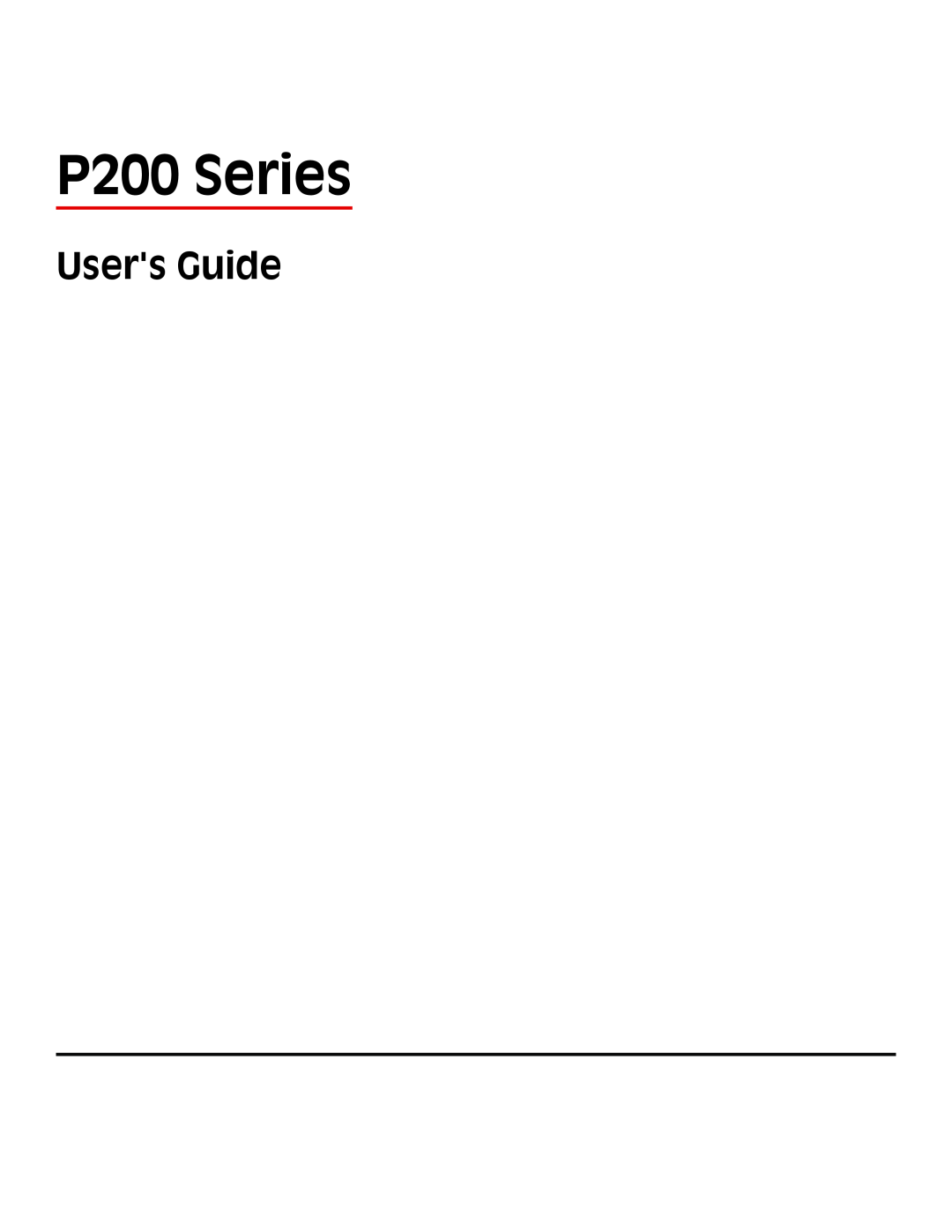 Lexmark P200 Series manual Users Guide 