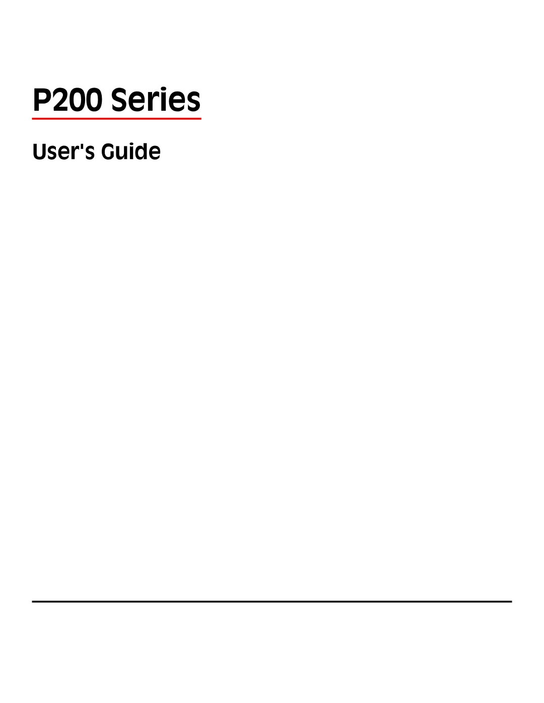 Lexmark P200 Series manual Users Guide 