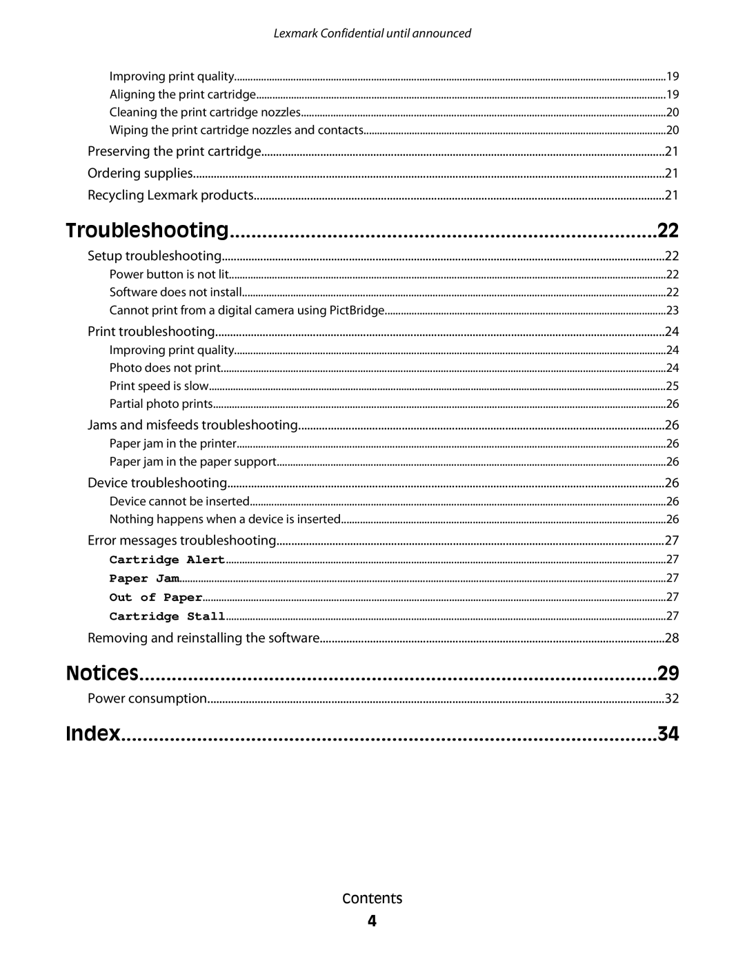 Lexmark P200 manual Troubleshooting 