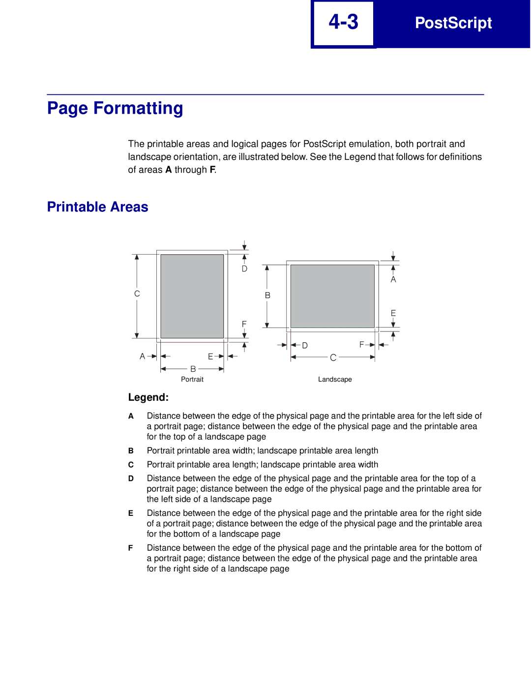 Lexmark Printer manual Portrait 