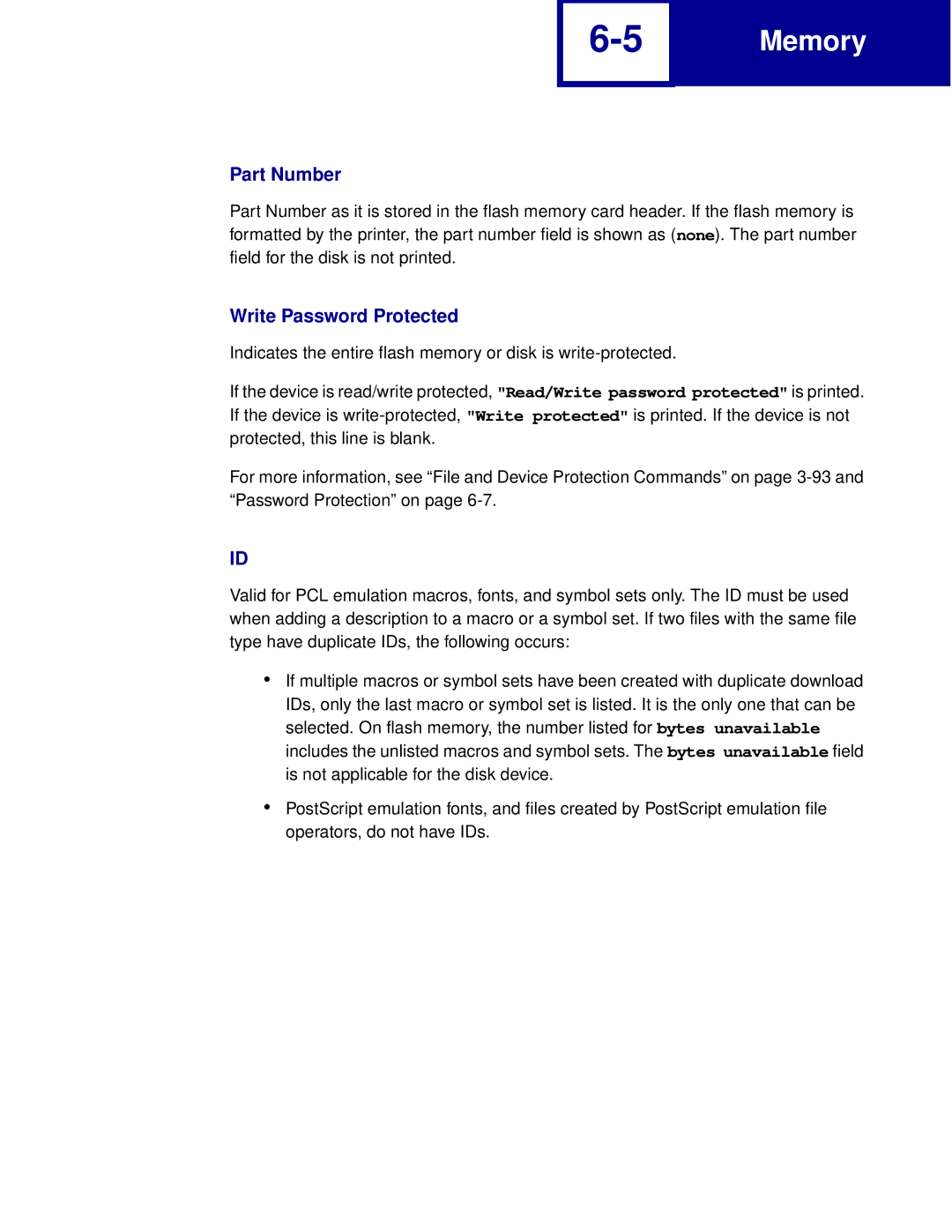 Lexmark Printer manual Part Number 