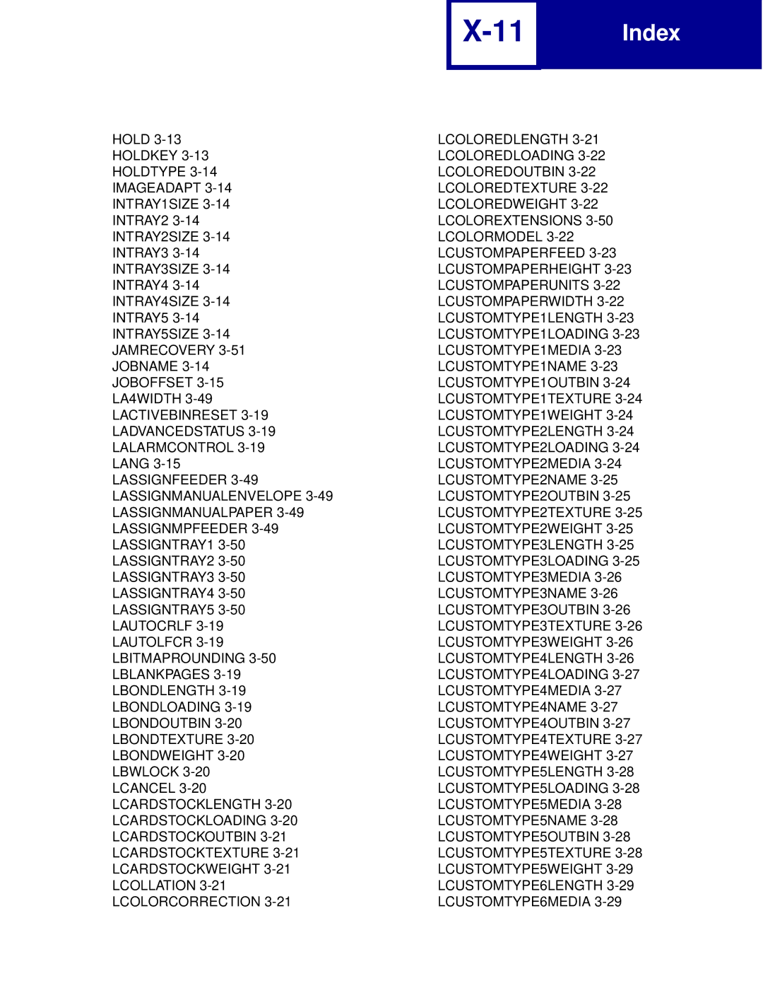 Lexmark Printer manual Lcoloredlength 