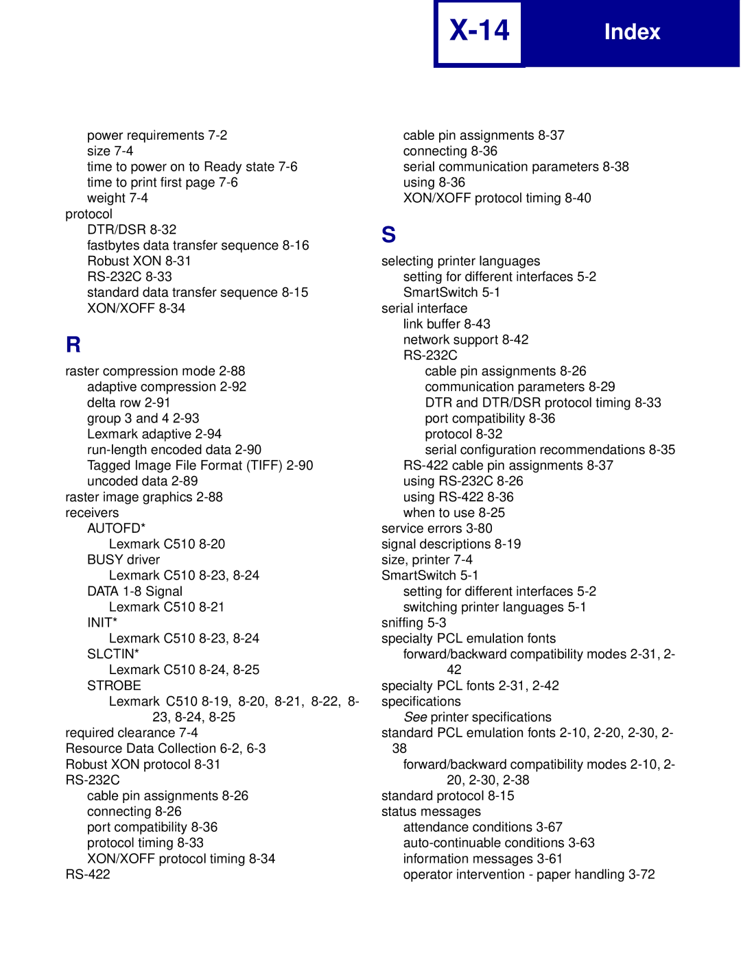 Lexmark Printer manual Slctin 