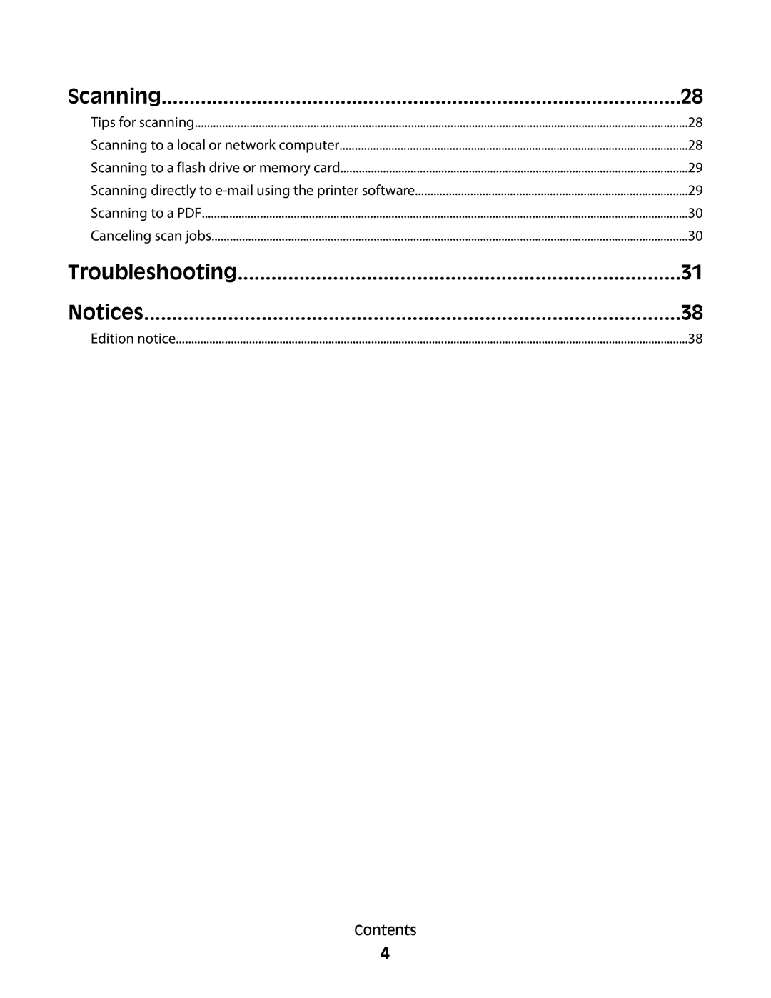 Lexmark Pro205, Pro208, Pro207 manual Scanning 