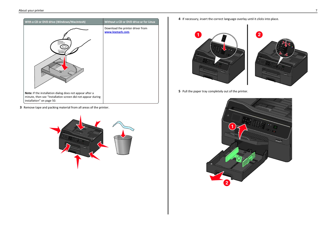 Lexmark PRO4000C manual About your printer 