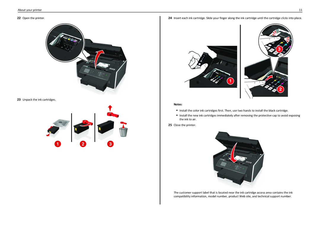 Lexmark PRO710 manual X x x x x x x x x x x 