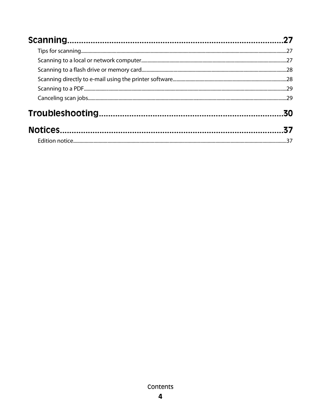 Lexmark S300 manual Scanning 