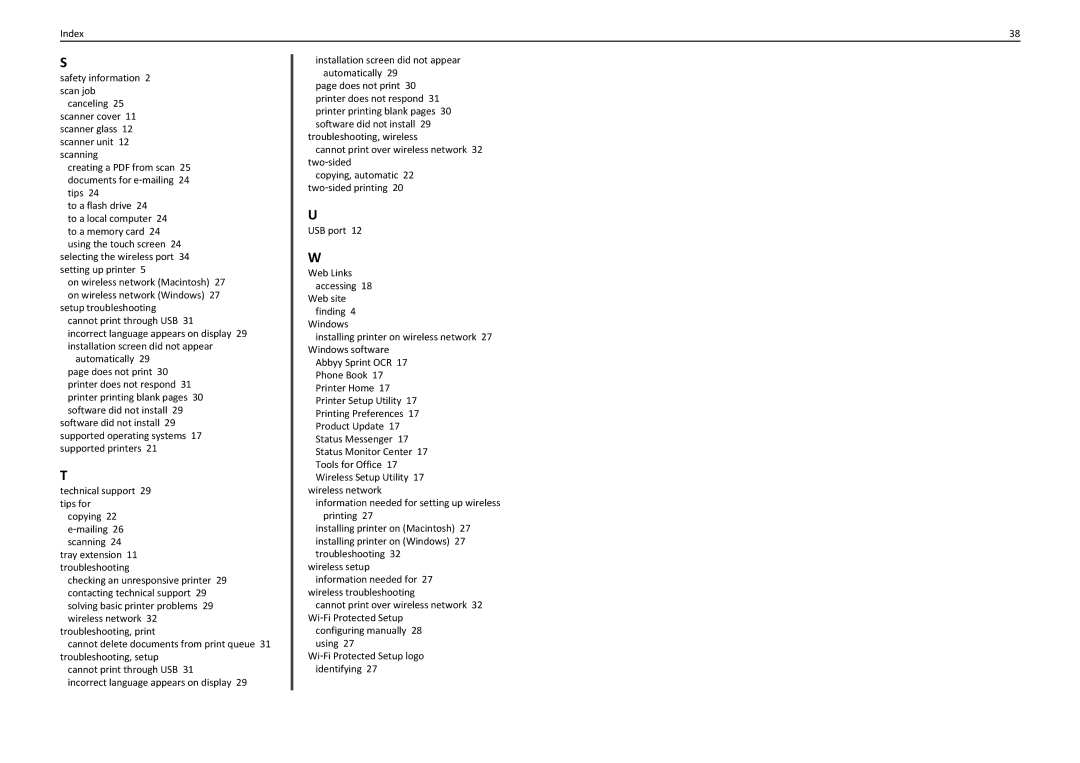 Lexmark S310 manual 