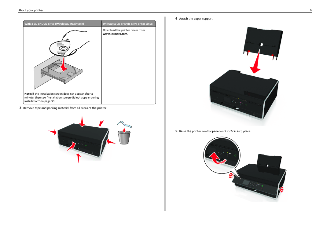 Lexmark S310 manual About your printer 