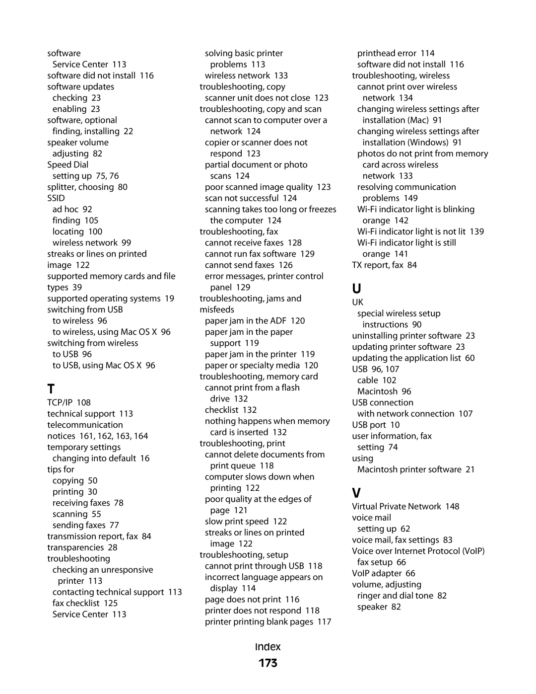 Lexmark S400 Series manual 173, Ssid 