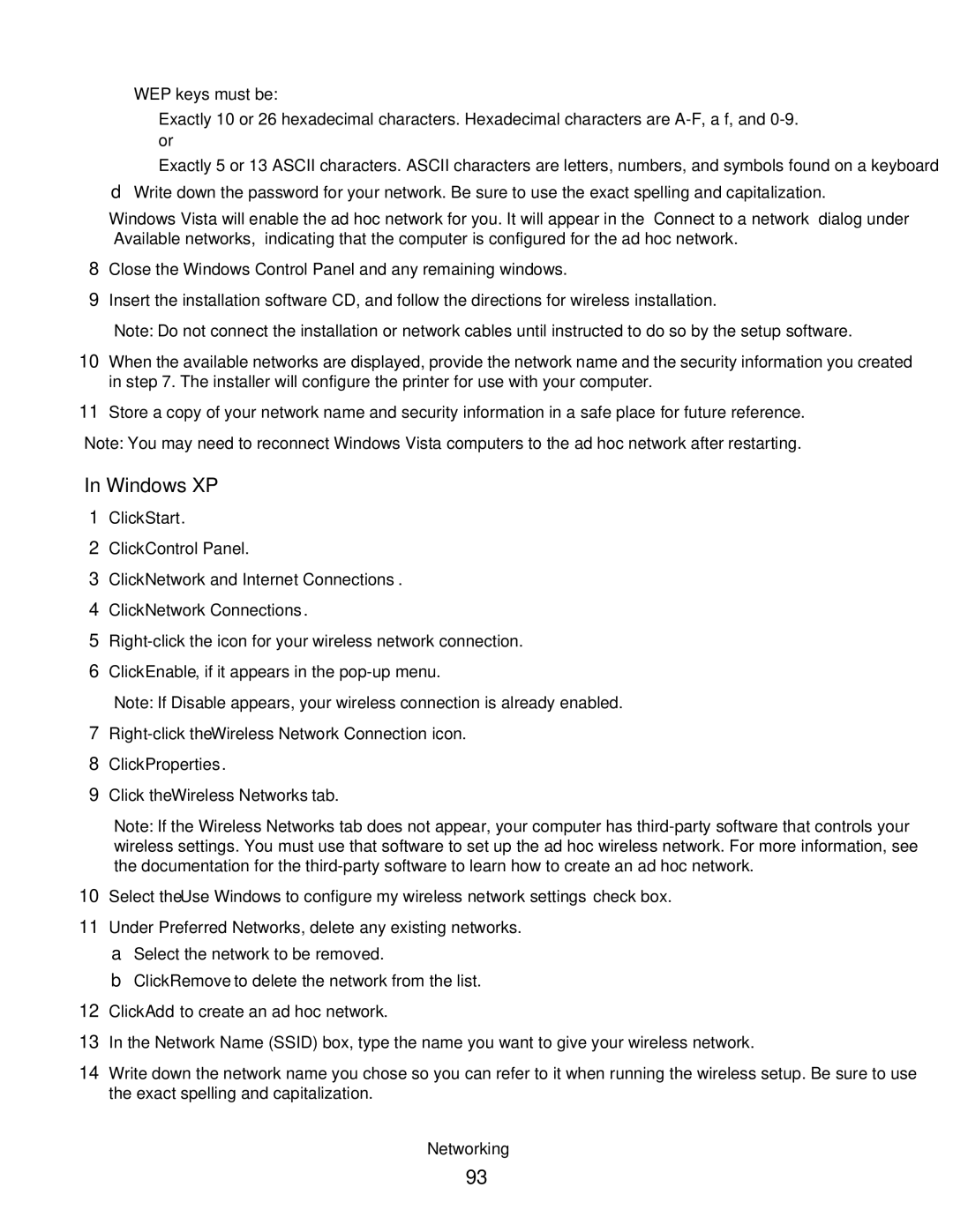 Lexmark S400 Series manual Windows XP 