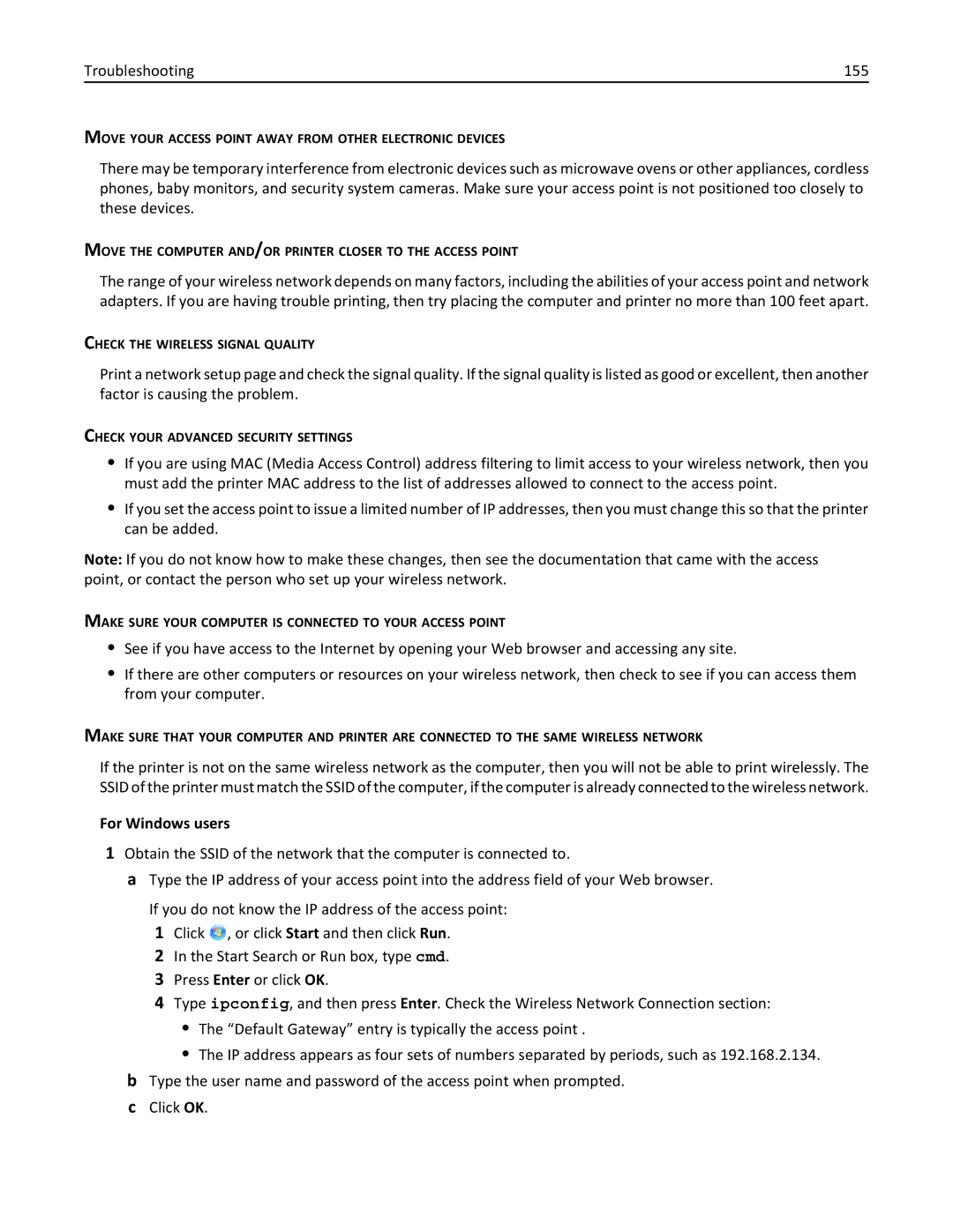 Lexmark 40E, S410 manual Troubleshooting 155 