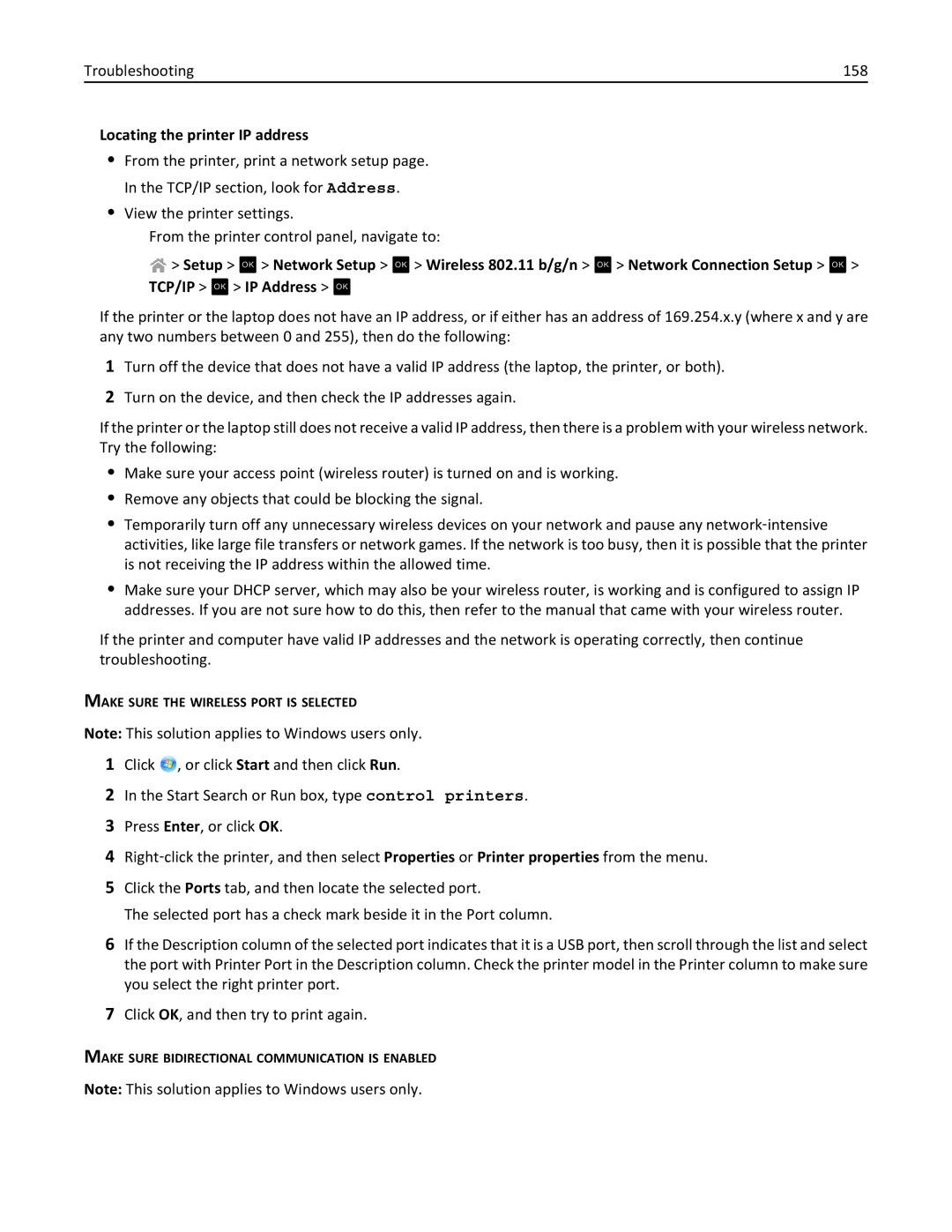 Lexmark S410, 40E manual Locating the printer IP address 