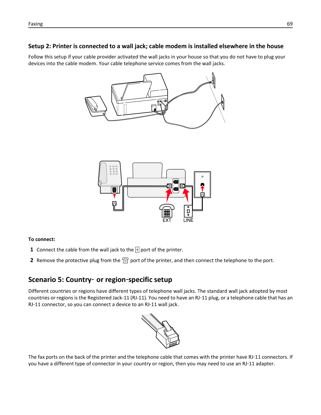 Lexmark 40E, S410 manual Scenario 5 Country‑ or region‑specific setup 