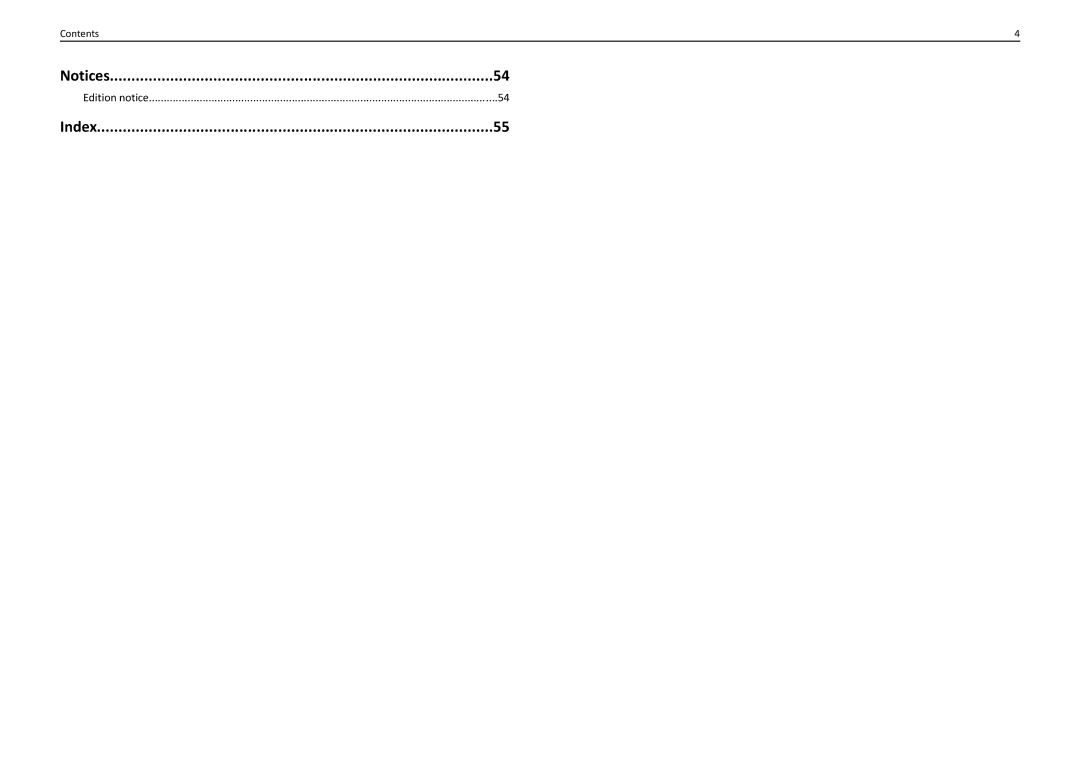 Lexmark S415, S410, 90T4110 manual Edition notice, Contents 