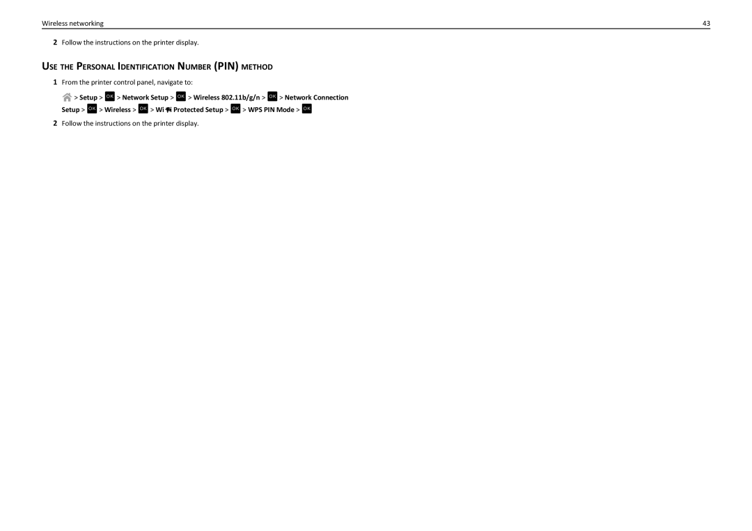 Lexmark S415, S410, 90T4110 manual USE the Personal Identification Number PIN Method 