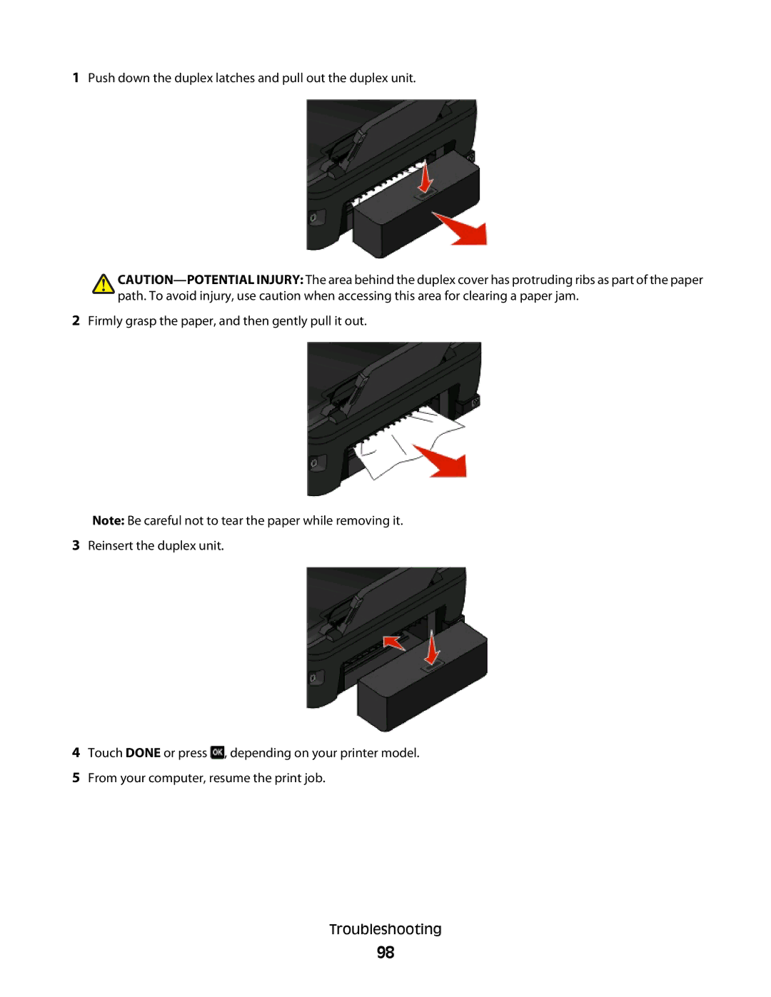 Lexmark 301, S500, 30E manual 