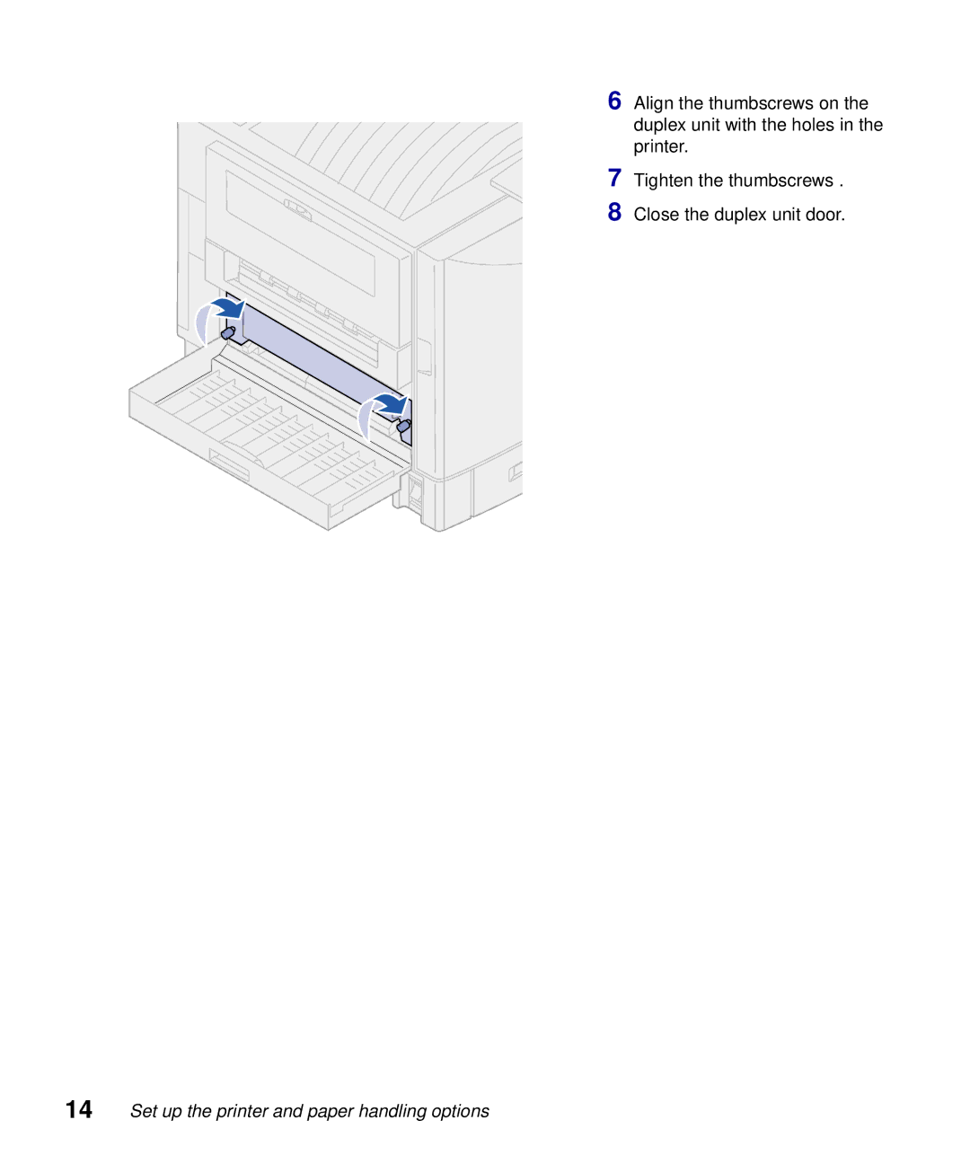 Lexmark S510-2222-00 setup guide Set up the printer and paper handling options 