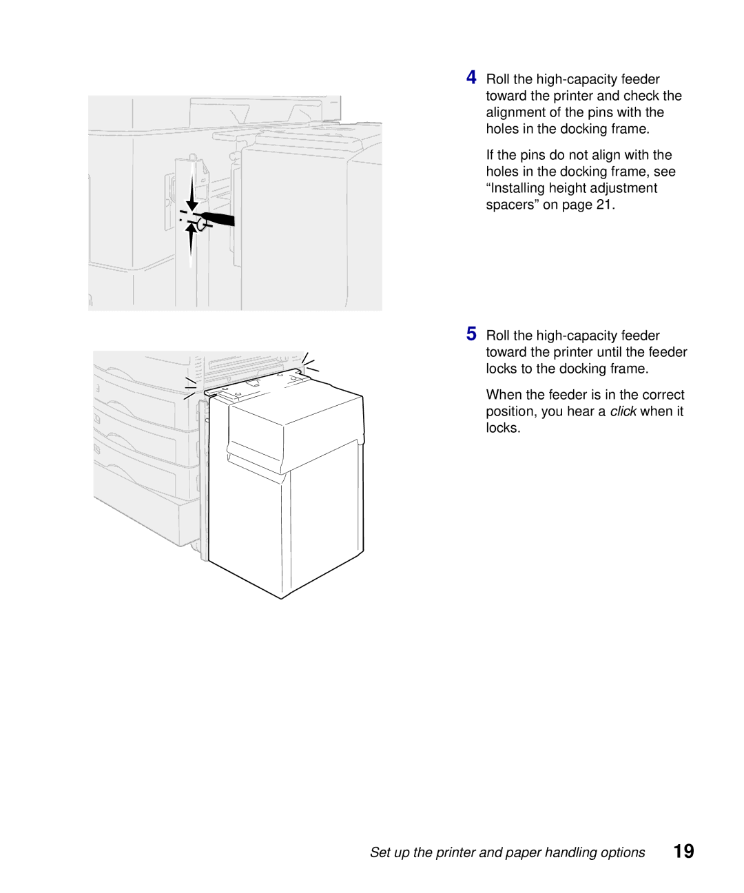 Lexmark S510-2222-00 setup guide Set up the printer and paper handling options 