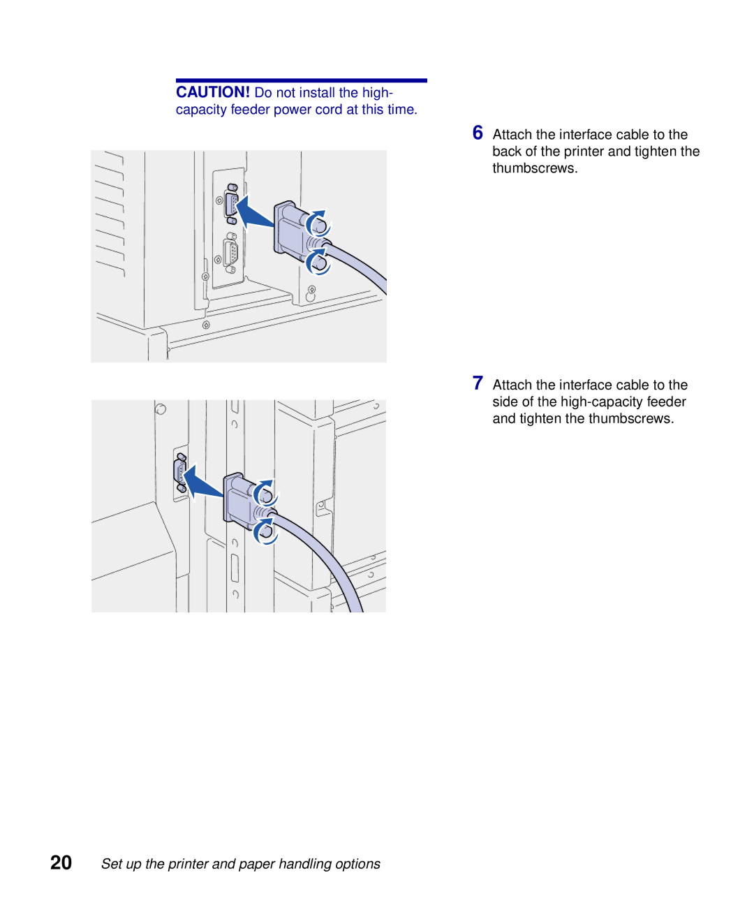 Lexmark S510-2222-00 setup guide Set up the printer and paper handling options 