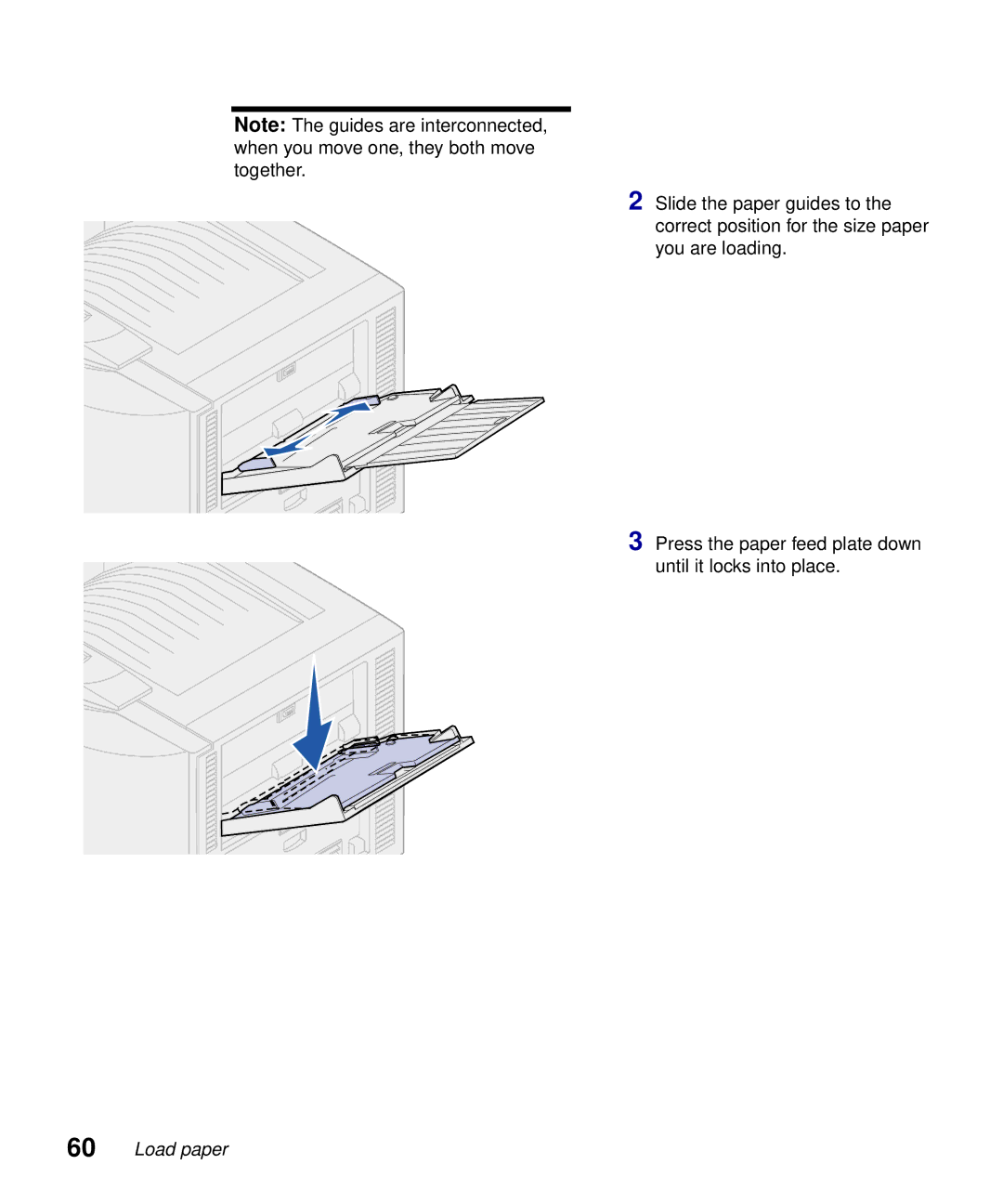 Lexmark S510-2222-00 setup guide Load paper 