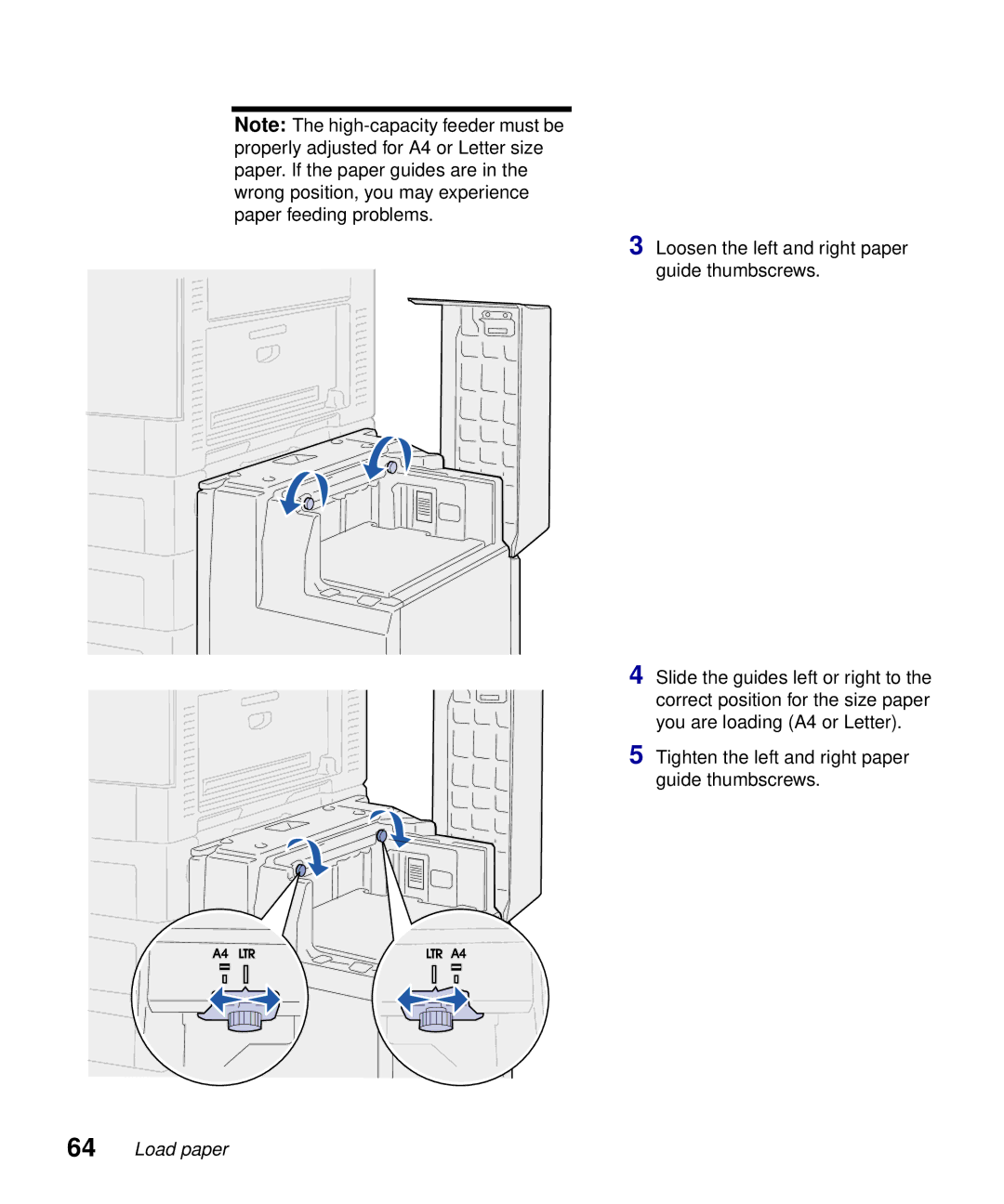 Lexmark S510-2222-00 setup guide Load paper 