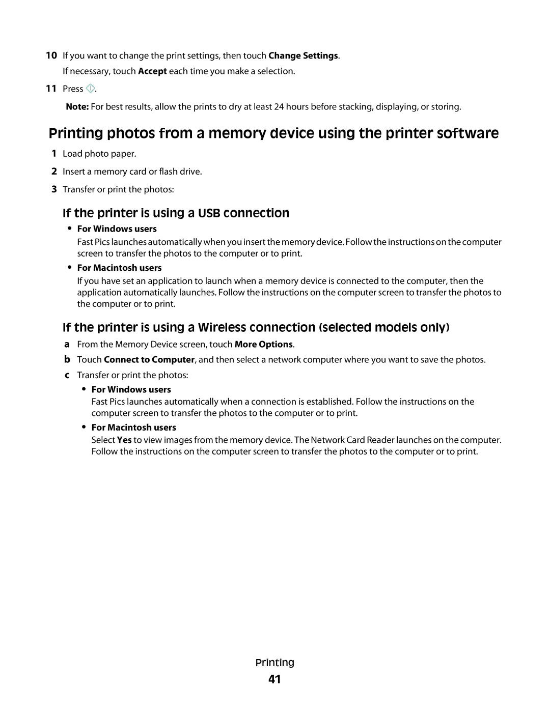 Lexmark S600 Series manual For Windows users, For Macintosh users 