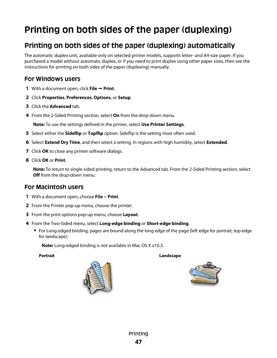 Lexmark S600 Series manual Portrait 