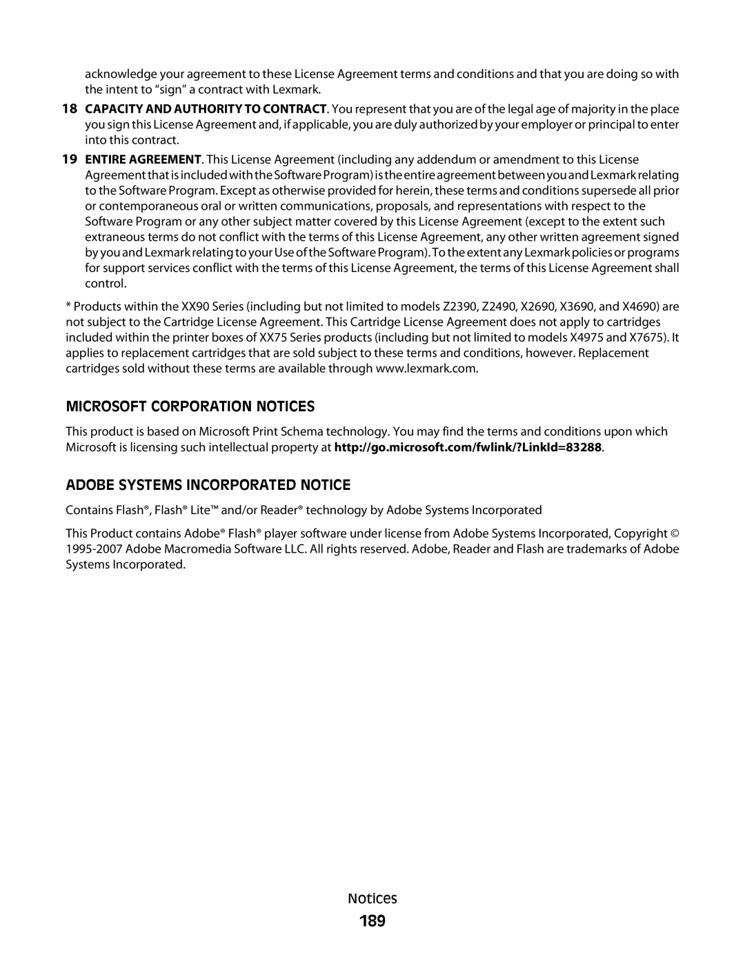 Lexmark S800 manual 189 