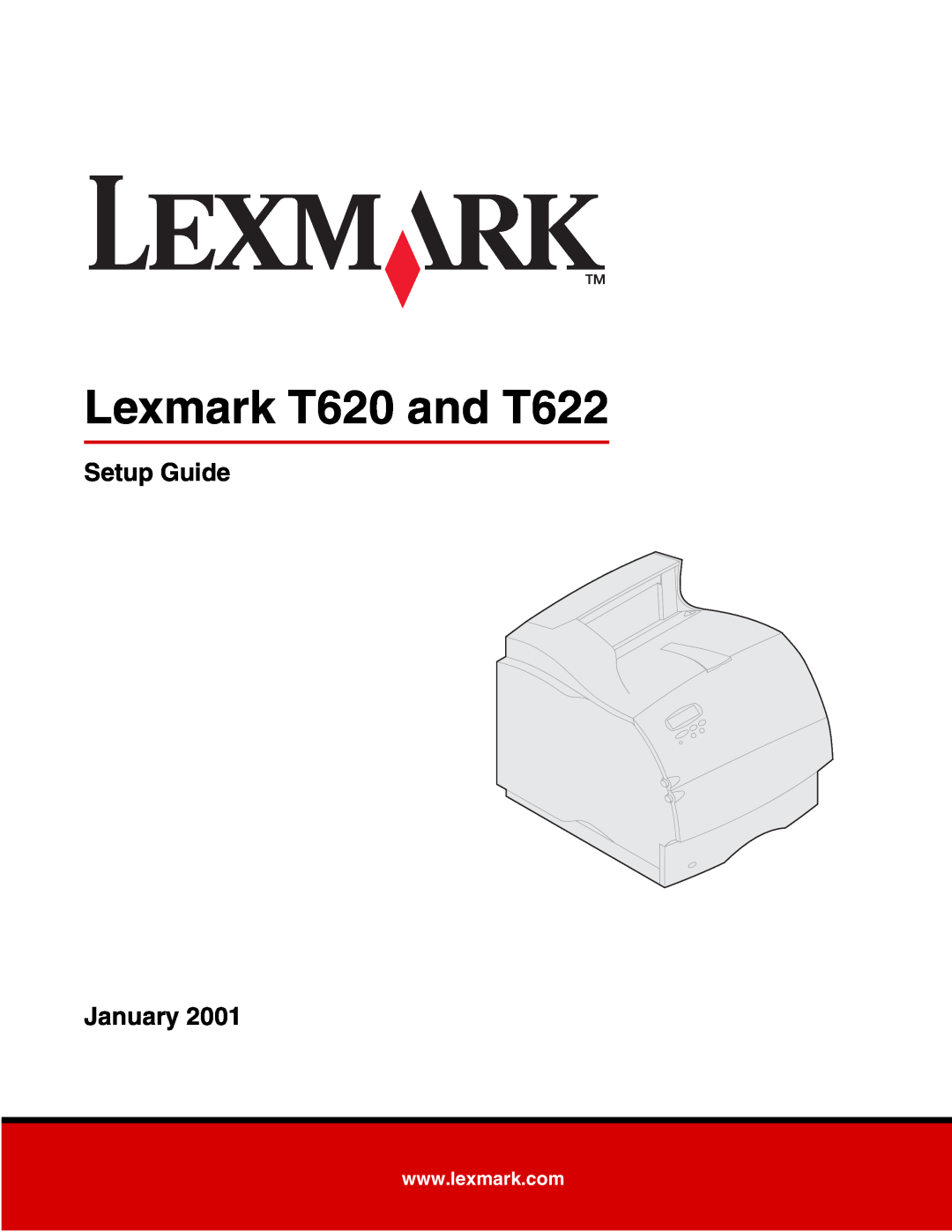 Lexmark setup guide Lexmark T620 and T622, Setup Guide January 