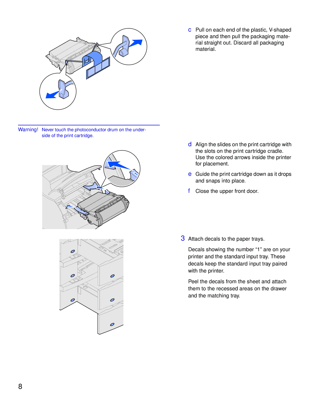 Lexmark T620, T622 setup guide 