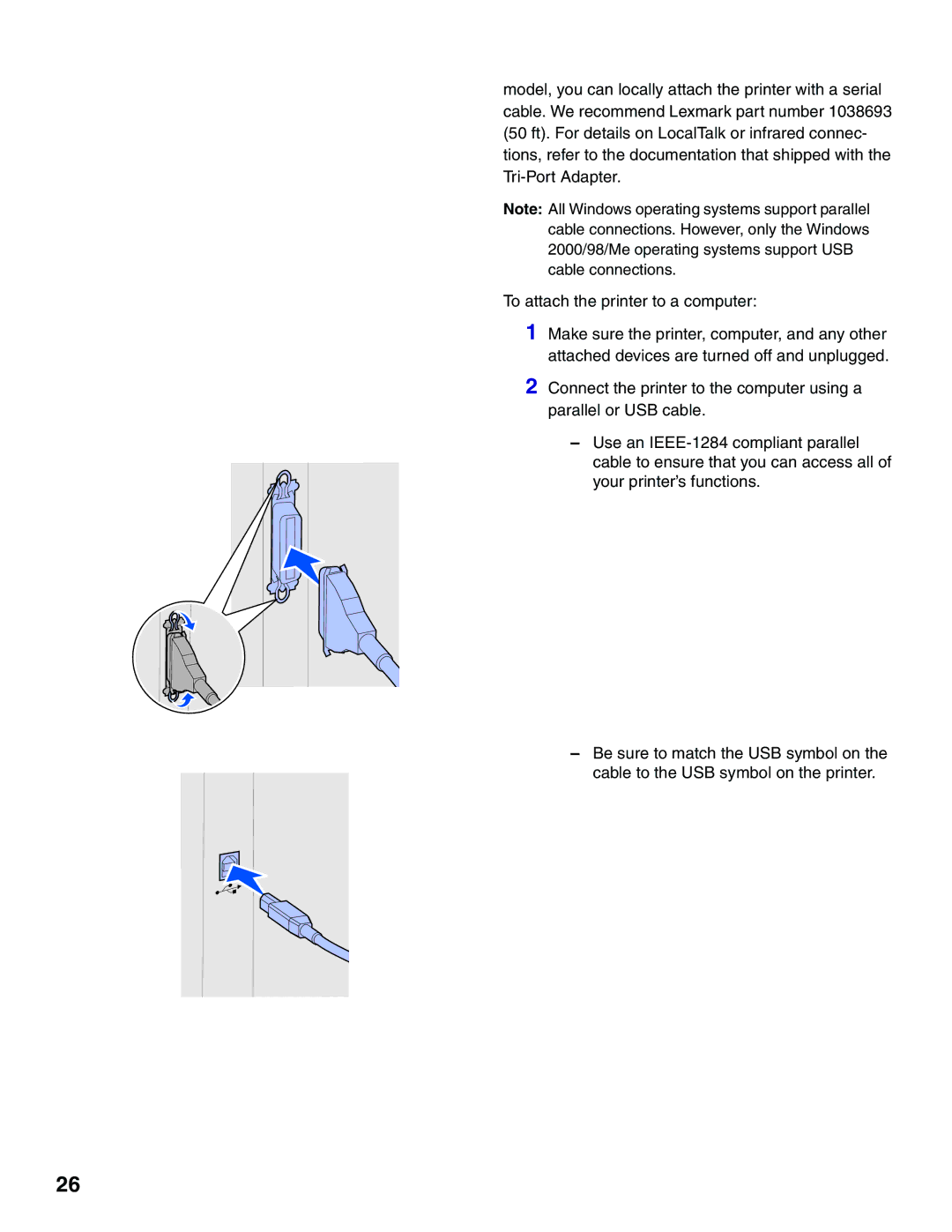 Lexmark T620, T622 setup guide 