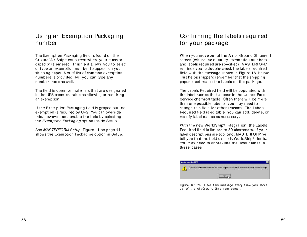 Lexmark Version 3.0 manual Using an Exemption Packaging number, Confirming the labels required for your package 