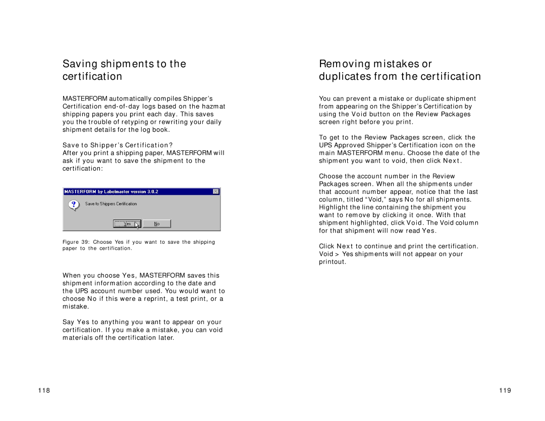 Lexmark Version 3.0 manual Saving shipments to the certification, Removing mistakes or duplicates from the certification 