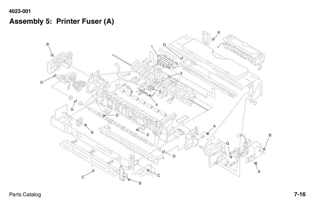 Lexmark W810 service manual Assembly 5 Printer Fuser a 