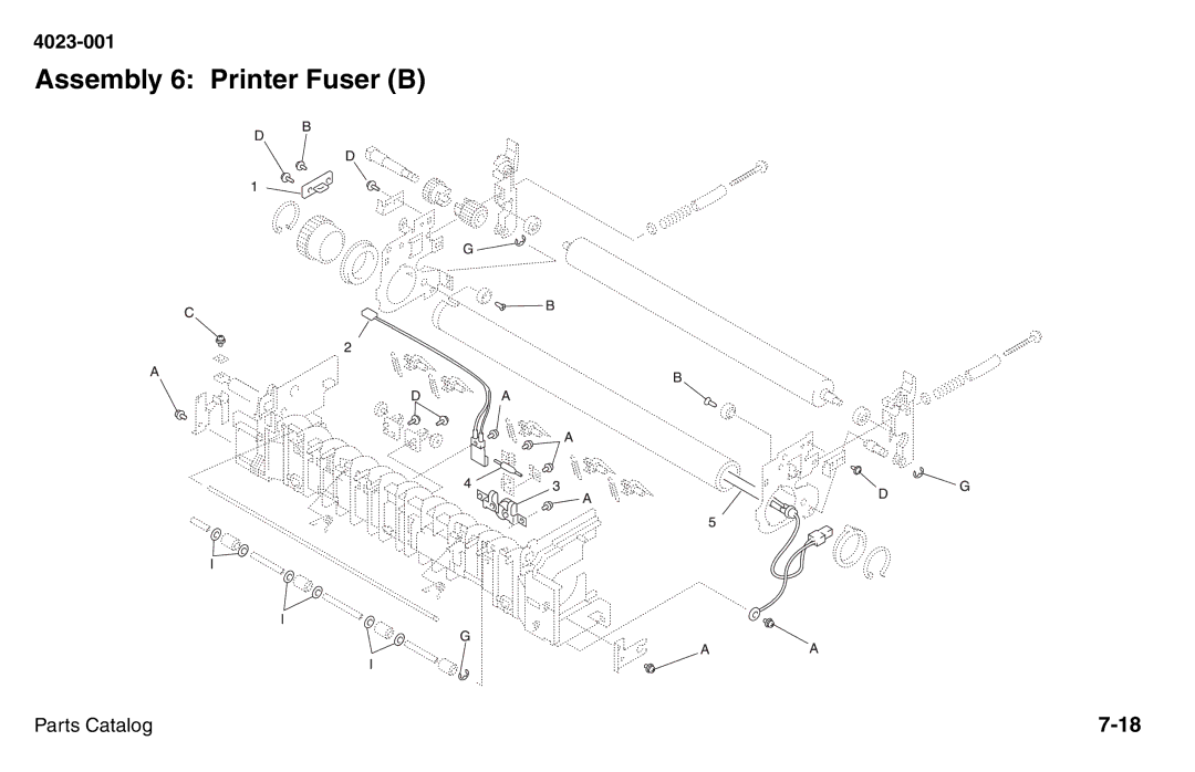 Lexmark W810 service manual Assembly 6 Printer Fuser B 