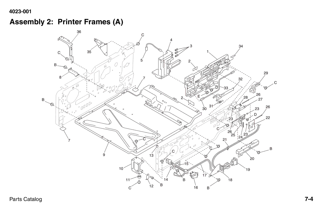 Lexmark W810 service manual Assembly 2 Printer Frames a 