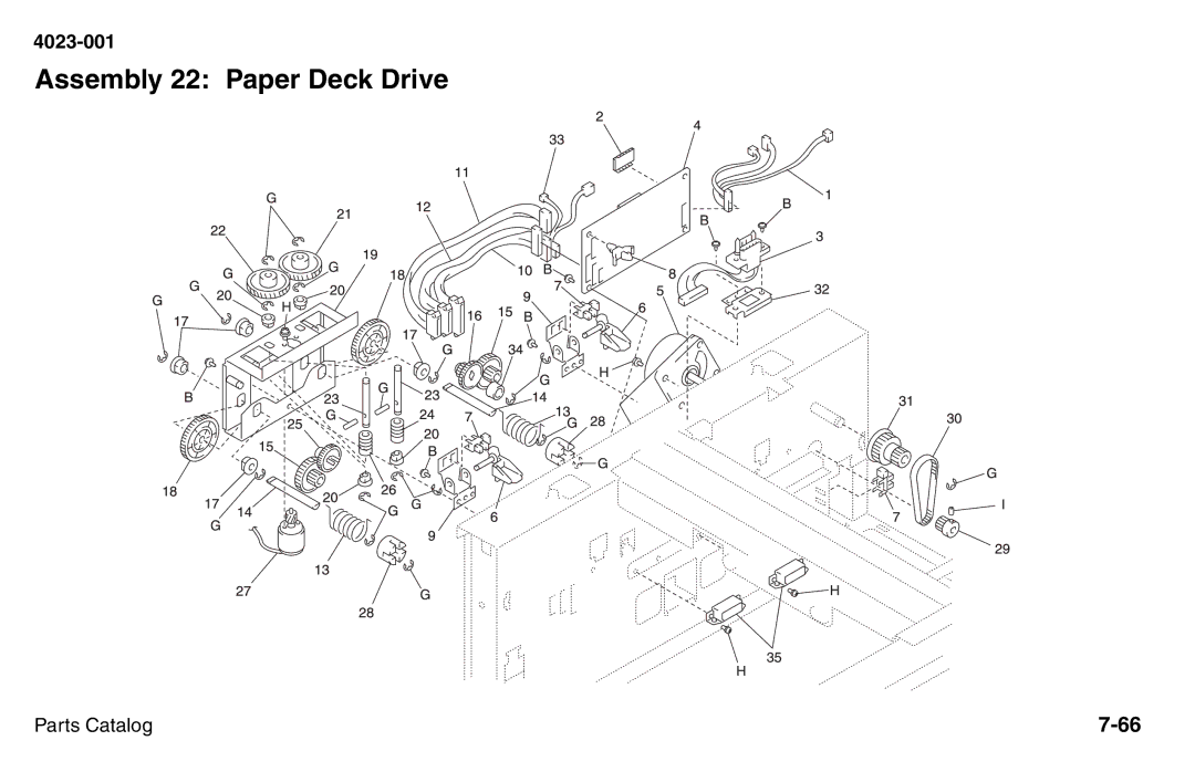 Lexmark W810 service manual Assembly 22 Paper Deck Drive 