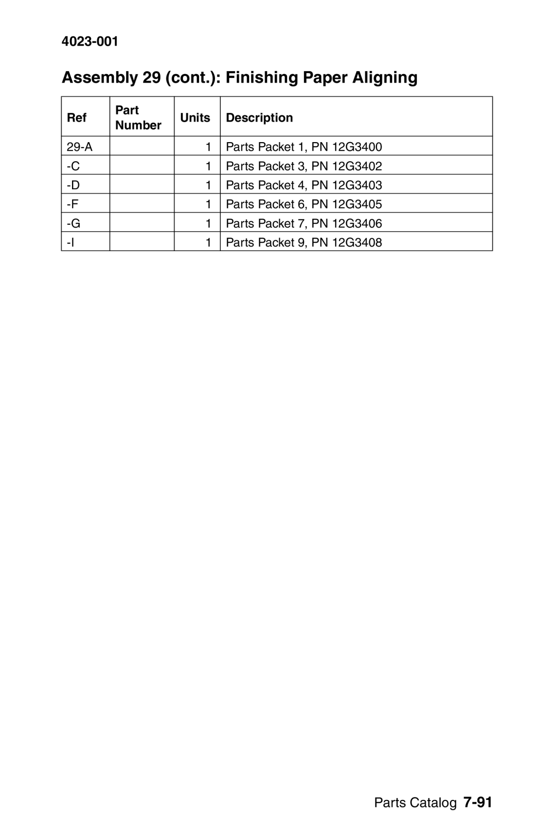 Lexmark W810 service manual Assembly 29 cont. Finishing Paper Aligning 